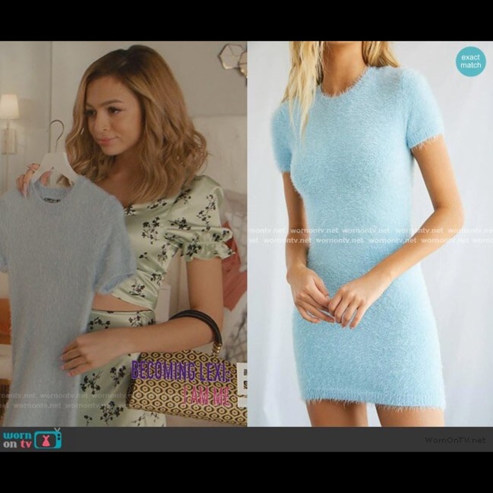 Fluffy Soft Fuzzy Sweater Dress